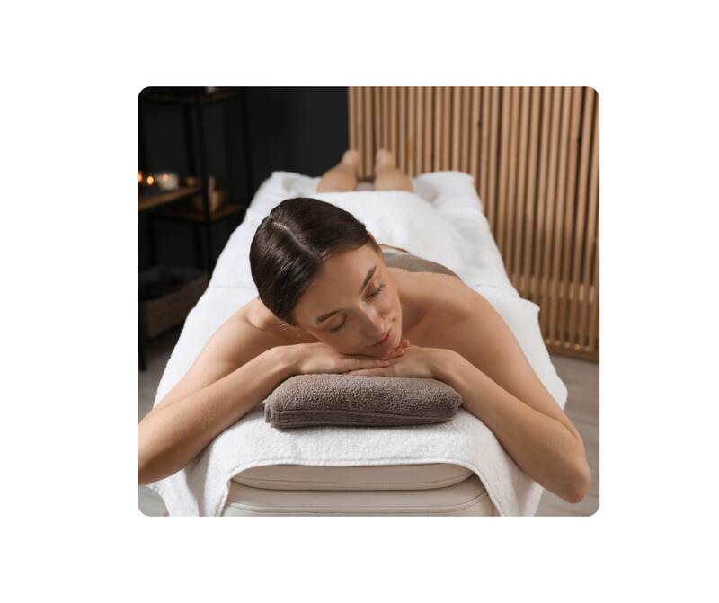 Cloud Nine treatment in Llandudno at HUSH Therapies combining dry body brushing, massage and facial for full body relaxation