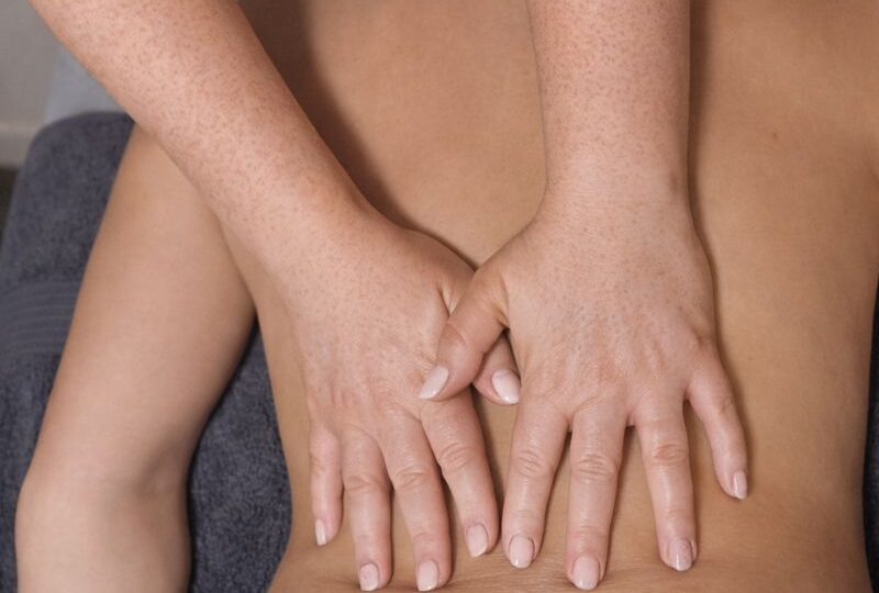 Full body massage in Llandudno at HUSH Therapies using slow flowing techniques to support relaxation