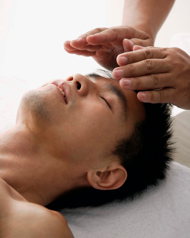 Reiki treatment in Llandudno at HUSH Therapies using gentle hands-on techniques to support relaxation